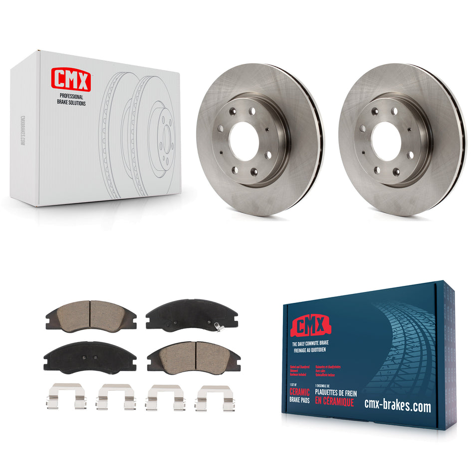 Front Disc Brake Rotors And Ceramic Pads Kit For Kia Spectra Spectra5 K8C-100113
