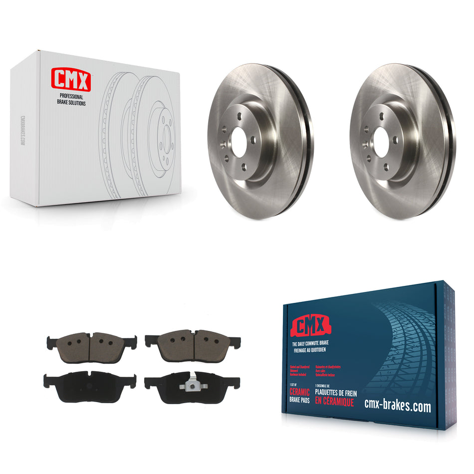 Front Disc Brake Rotors And Ceramic Pads Kit For Land Rover Discovery Sport Range Evoque Jaguar E-Pace K8C-100114