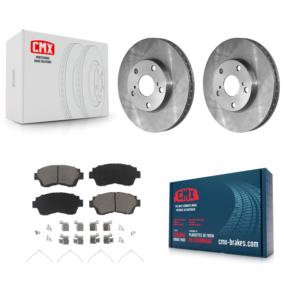 Front Disc Brake Rotors And Ceramic Pads Kit For Toyota Camry Sienna Avalon Lexus ES300 K8C-100118