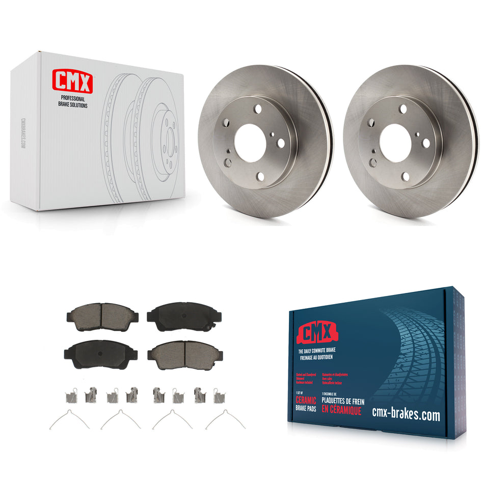 Front Disc Brake Rotors And Ceramic Pads Kit For Toyota Camry 2.2L K8C-100119