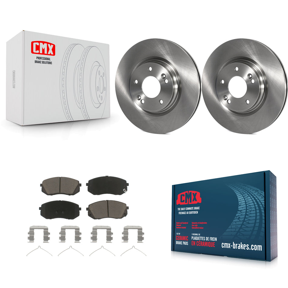 Front Disc Brake Rotors And Ceramic Pads Kit For Hyundai Sonata Kia Optima Niro EV Kona Electric K8C-100126