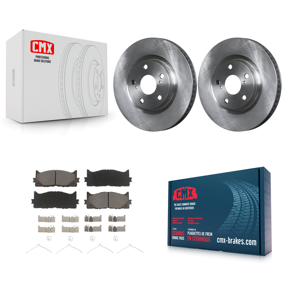 Front Disc Brake Rotors And Ceramic Pads Kit For Toyota Camry Lexus ES350 Avalon ES300h K8C-100133