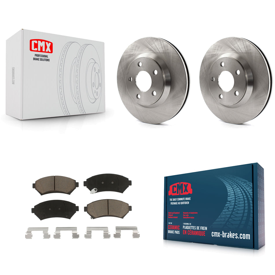 Front Disc Brake Rotors And Ceramic Pads Kit For 2005-2005 Chevrolet Impala Buick LeSabre Cadillac DeVille Monte Carlo Pontiac Bonneville Park Avenue K8C-100137