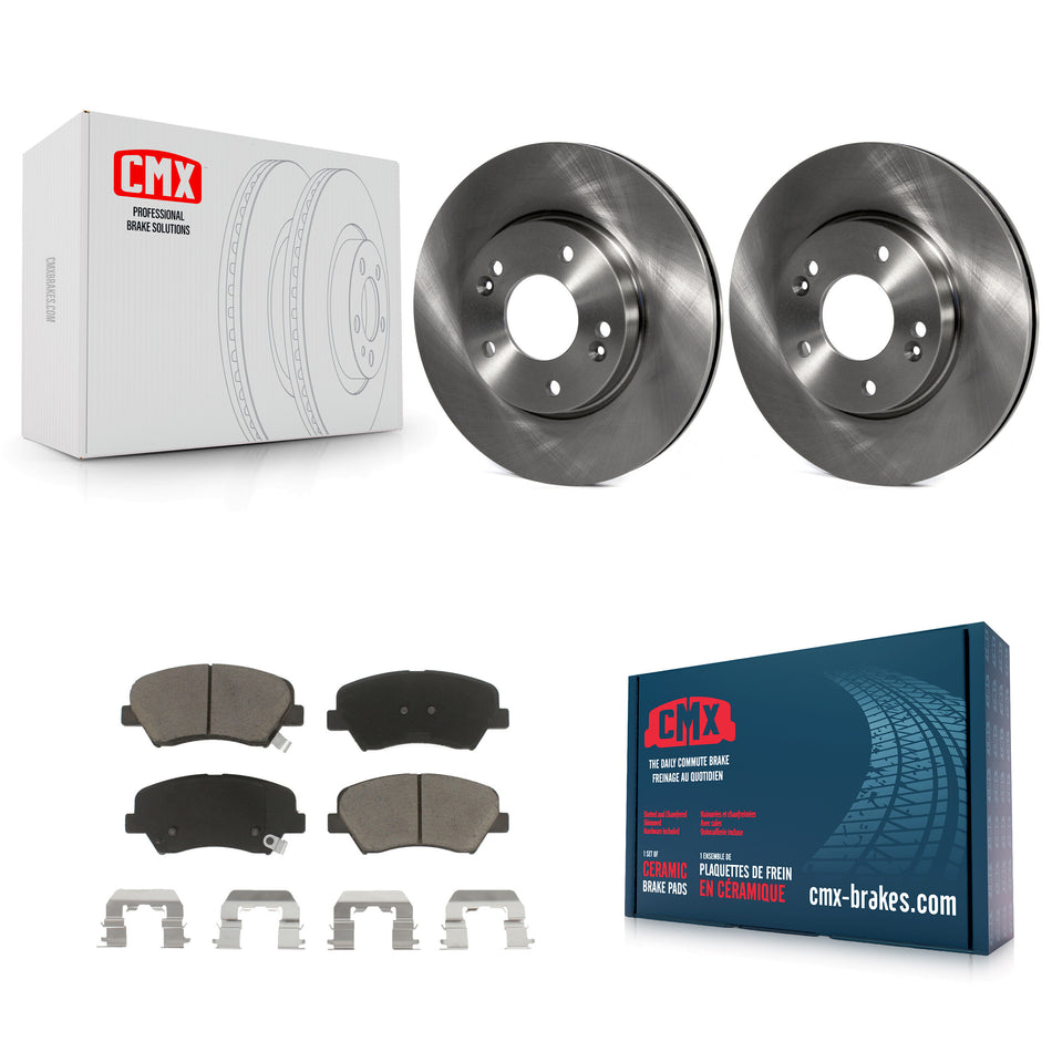 Front Disc Brake Rotors And Ceramic Pads Kit For Hyundai Elantra Kia Forte Veloster GT Forte5 Coupe Koup K8C-100144