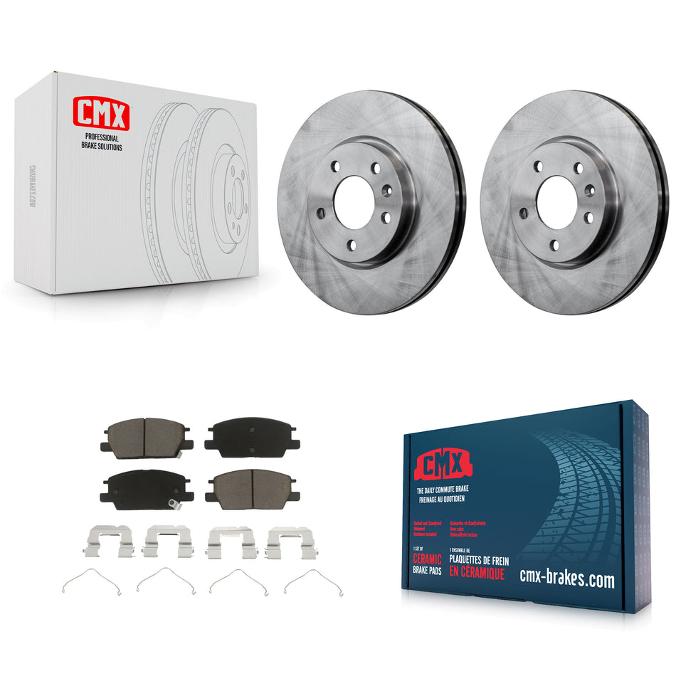 Front Disc Brake Rotors And Ceramic Pads Kit For Chevrolet Equinox Malibu GMC Terrain Buick LaCrosse Regal Sportback TourX K8C-100147
