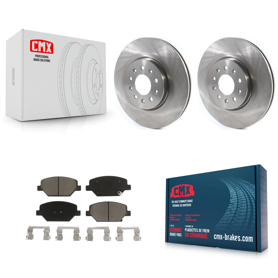 Front Disc Brake Rotors And Ceramic Pads Kit For Chevrolet Equinox GMC Terrain Buick Envision LaCrosse Regal Sportback TourX K8C-100148