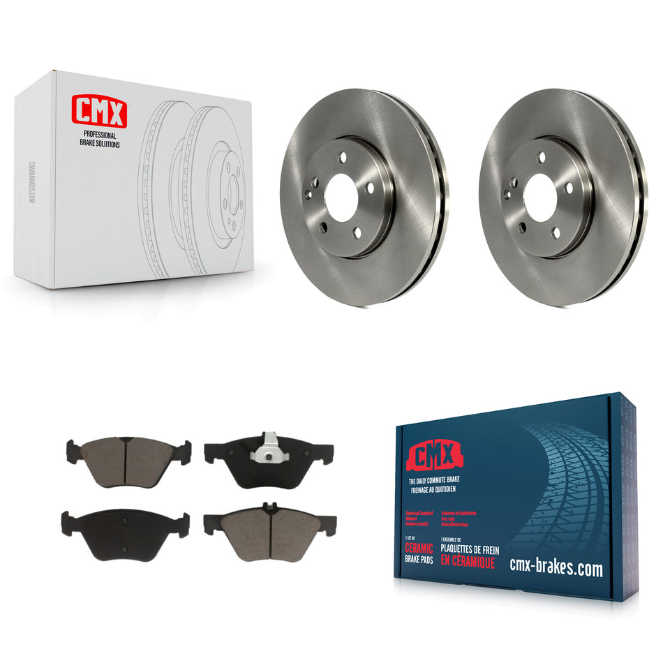 Front Disc Brake Rotors And Ceramic Pads Kit For Mercedes-Benz E350 E320 E300 K8C-100153