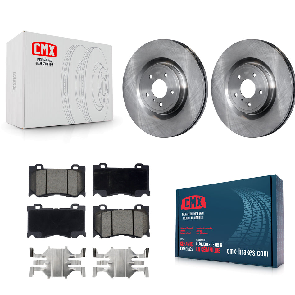 Front Disc Brake Rotors And Ceramic Pads Kit For INFINITI G37 Q50 Nissan 370Z Q60 M37 Q70 Q70L QX70 M56 FX50 Z K8C-100160