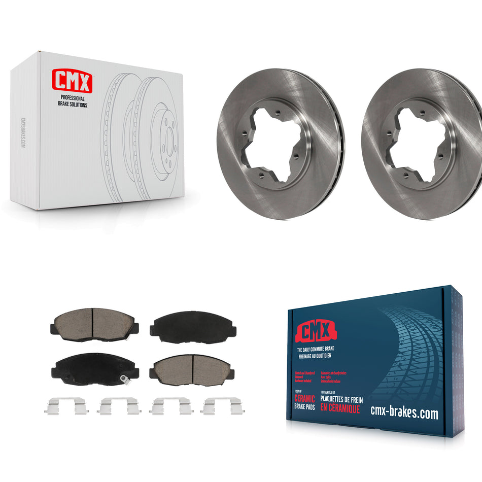 Front Disc Brake Rotors And Ceramic Pads Kit For Honda Accord Acura CL K8C-100171