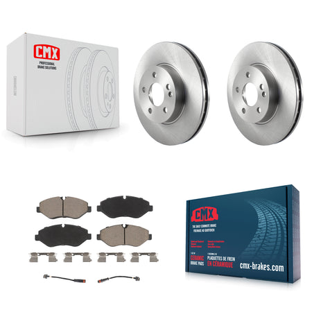 Front Disc Brake Rotors And Ceramic Pads Kit For 2016-2023 Mercedes-Benz Metris K8C-100179