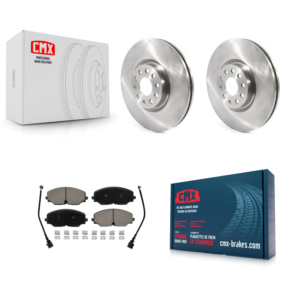 Front Disc Brake Rotors And Ceramic Pads Kit For Volkswagen Atlas Cross Sport K8C-100186
