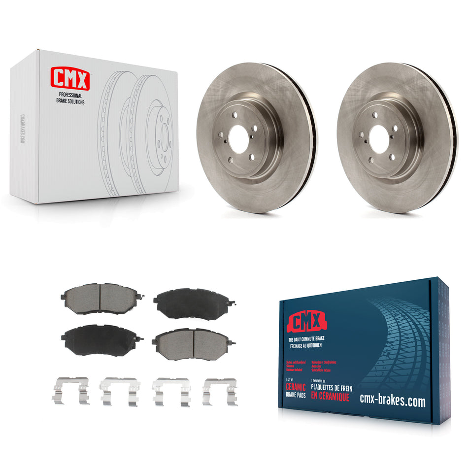 Front Disc Brake Rotors And Ceramic Pads Kit For Subaru Forester Outback Legacy K8C-100190