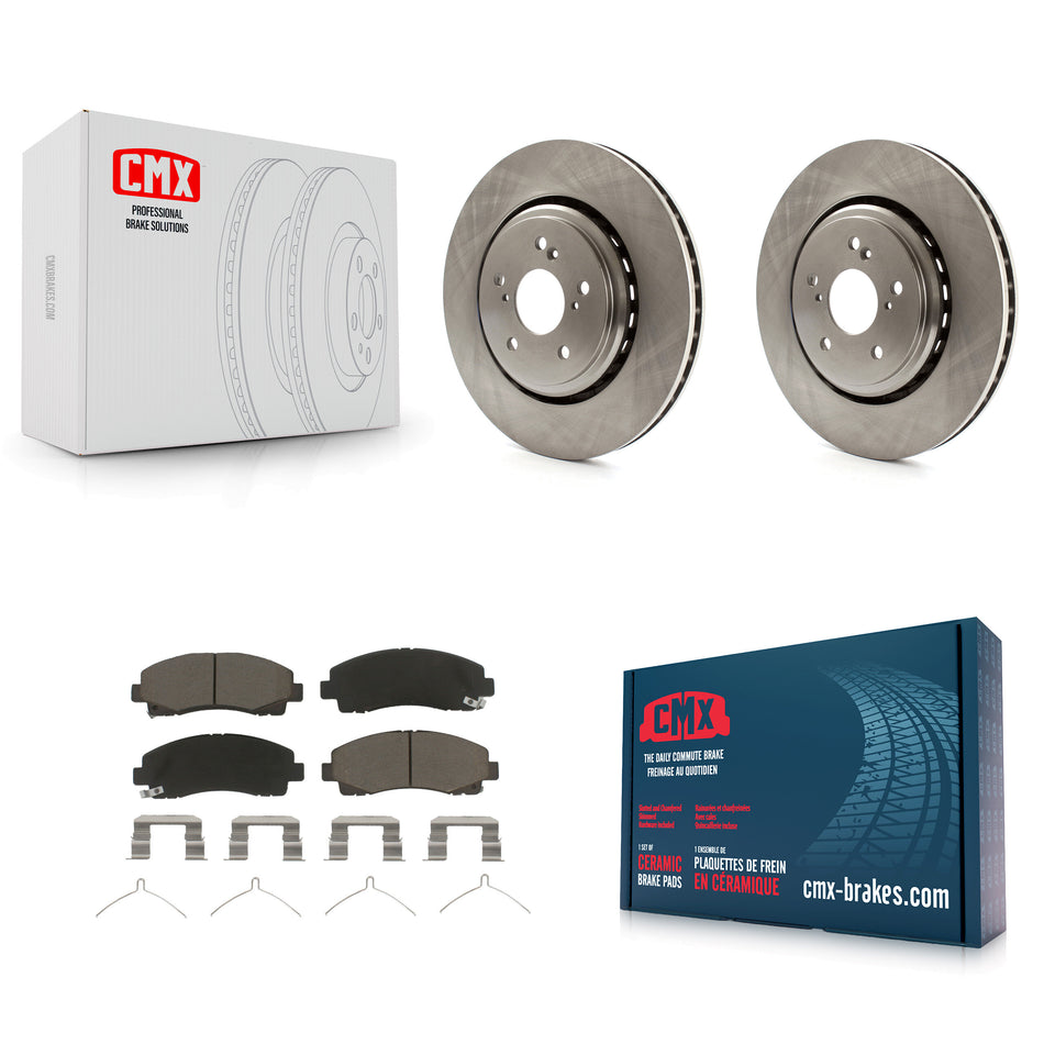 Front Disc Brake Rotors And Ceramic Pads Kit For 2015-2020 Acura TLX K8C-100193