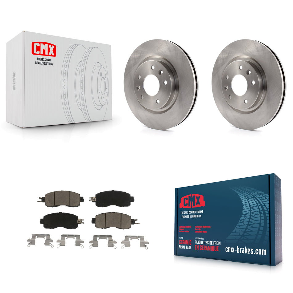 Front Disc Brake Rotors And Ceramic Pads Kit For Nissan LEAF K8C-100203