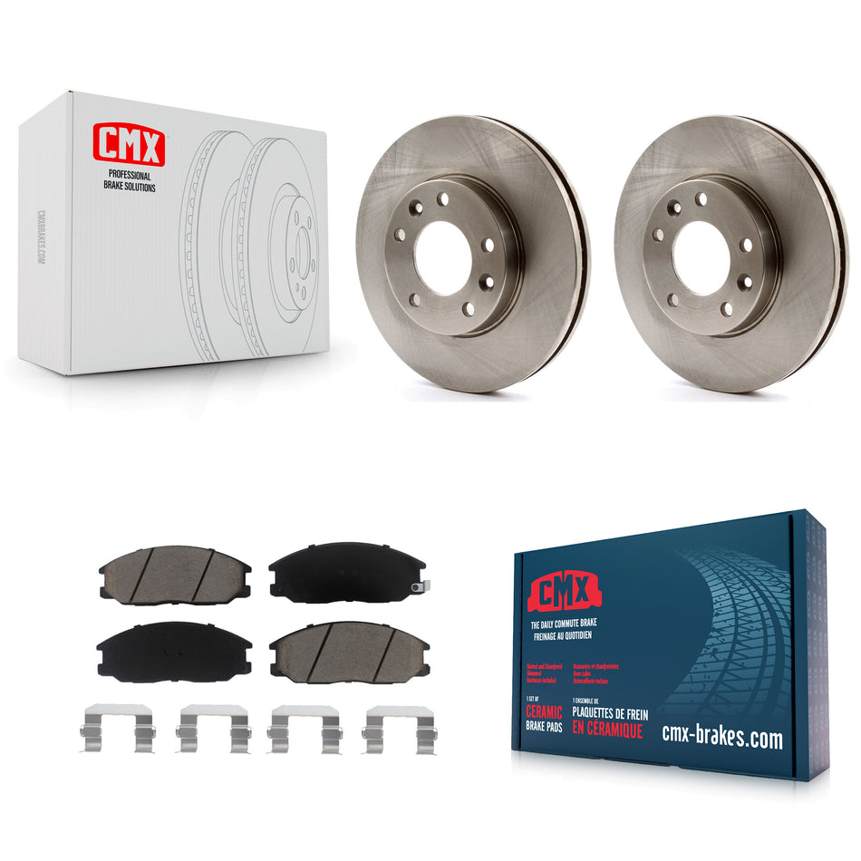 Front Disc Brake Rotors And Ceramic Pads Kit For Kia Sedona K8C-100213