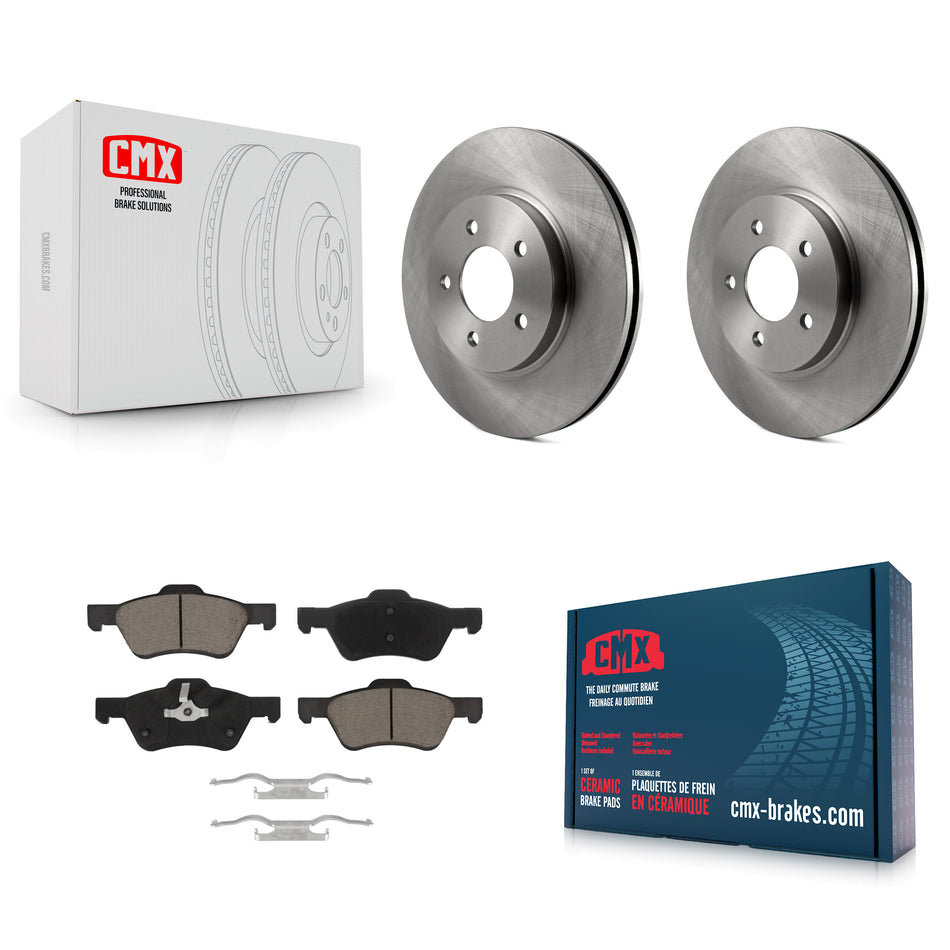 Front Disc Brake Rotors And Ceramic Pads Kit For Ford Escape Mercury Mariner K8C-100223