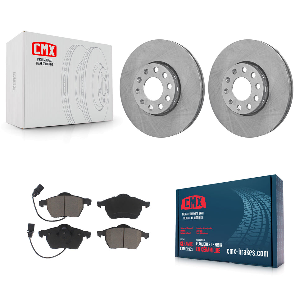 Front Disc Brake Rotors And Ceramic Pads Kit For Volkswagen Passat Audi A4 Quattro A6 K8C-100224