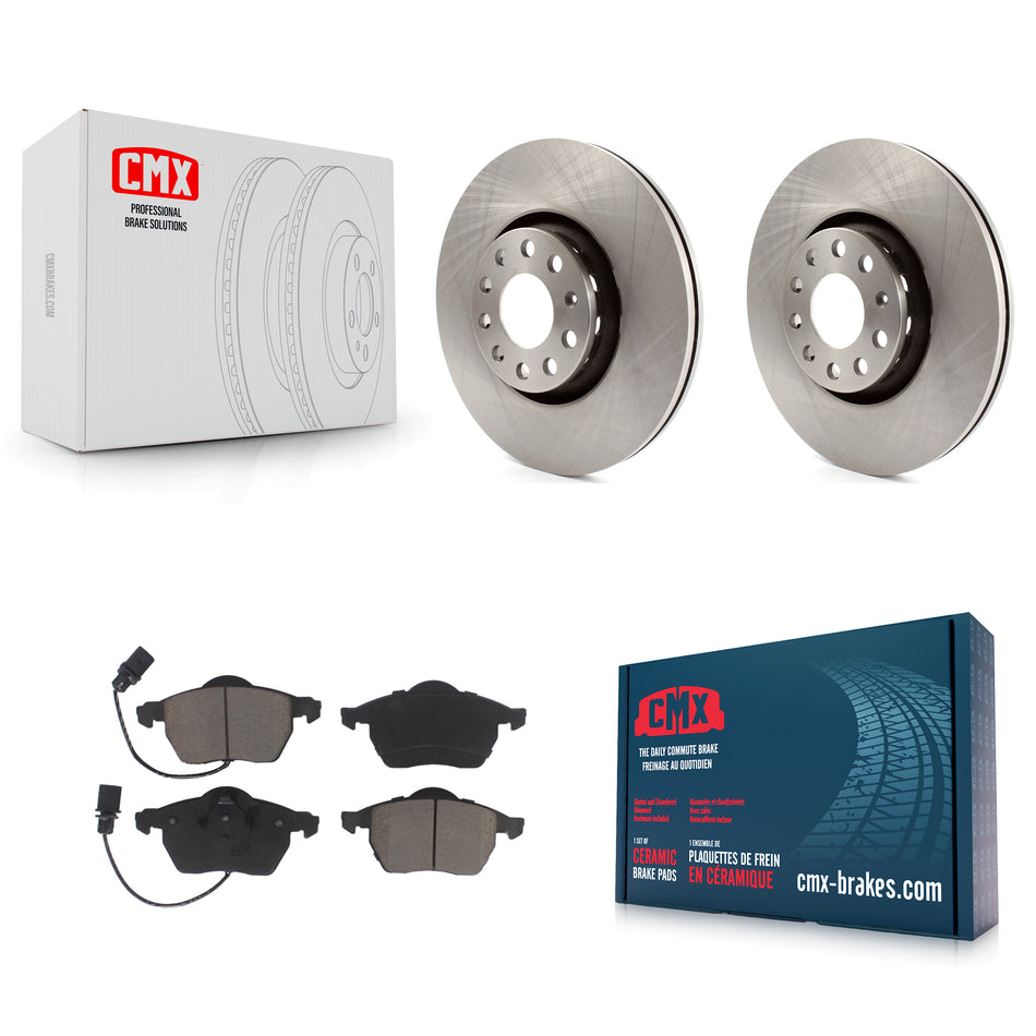 Front Disc Brake Rotors And Ceramic Pads Kit For Audi A4 Quattro A6 S4 S6 K8C-100225