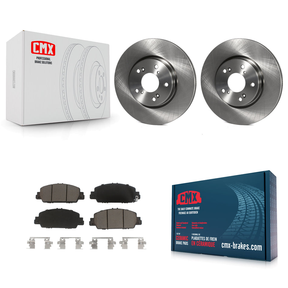 Front Disc Brake Rotors And Ceramic Pads Kit For Honda Accord HR-V K8C-100240