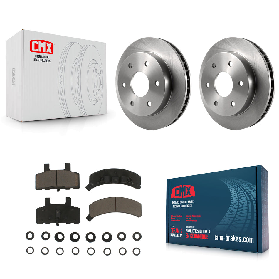Front Disc Brake Rotors And Ceramic Pads Kit For Chevrolet K1500 GMC Tahoe K2500 Suburban Yukon Cadillac Escalade Blazer K8C-100249