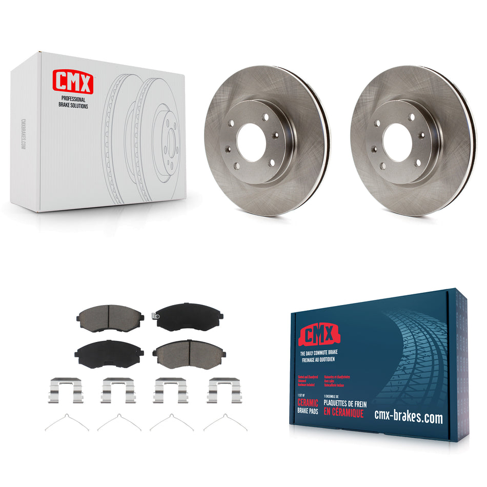 Front Disc Brake Rotors And Ceramic Pads Kit For Hyundai Sonata Kia Optima Magentis K8C-100261