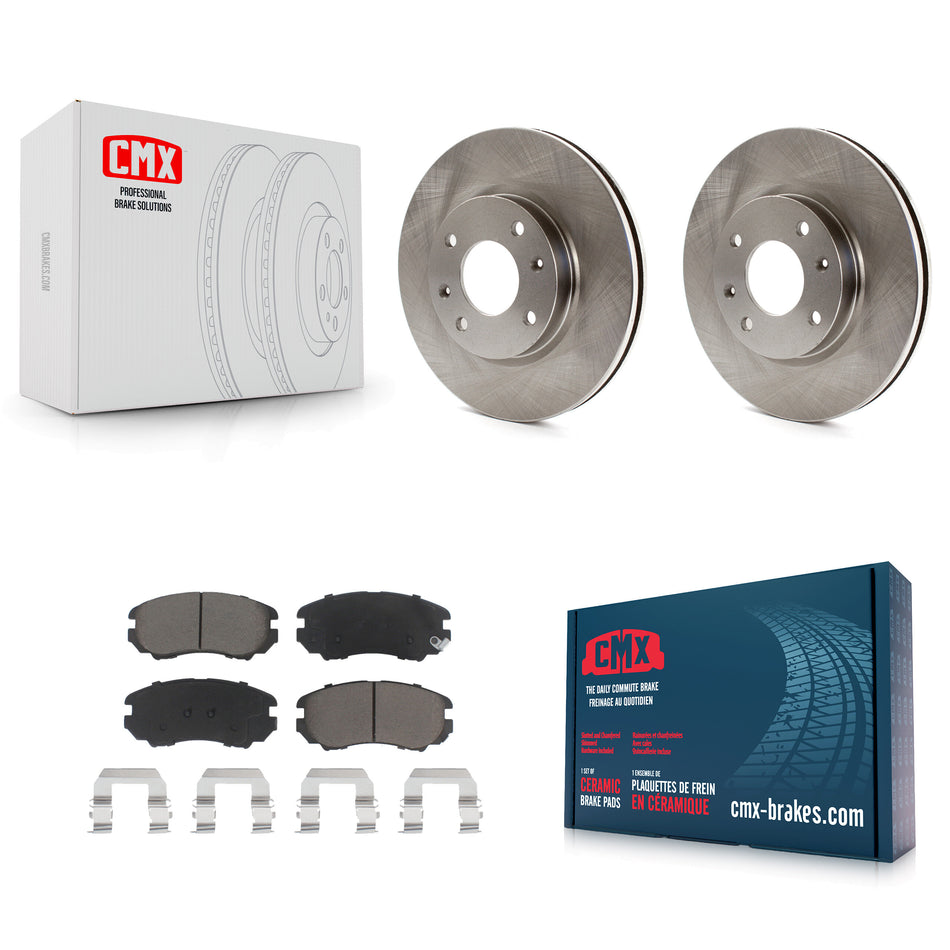 Front Disc Brake Rotors And Ceramic Pads Kit For Hyundai Sonata Kia Optima Magentis K8C-100262
