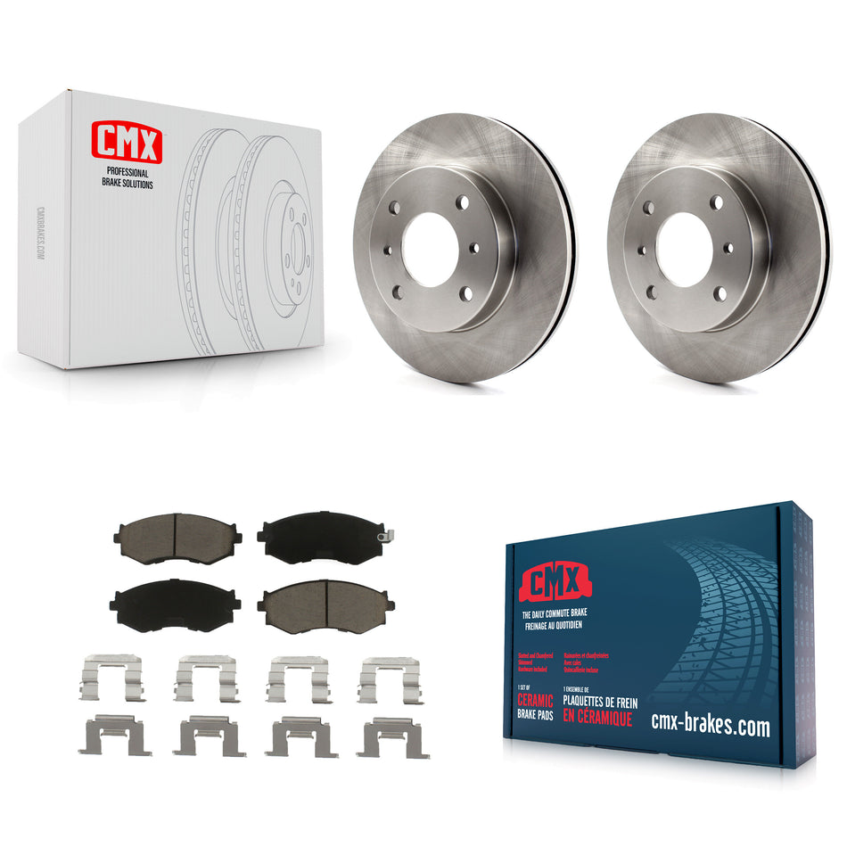 Front Disc Brake Rotors And Ceramic Pads Kit For Nissan Sentra 240SX Stanza INFINITI G20 Axxess K8C-100265
