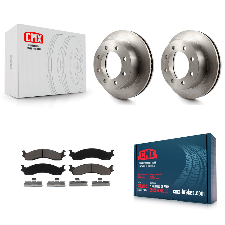 Front Disc Brake Rotors And Ceramic Pads Kit For Dodge Ram 2500 3500 Van K8C-100266