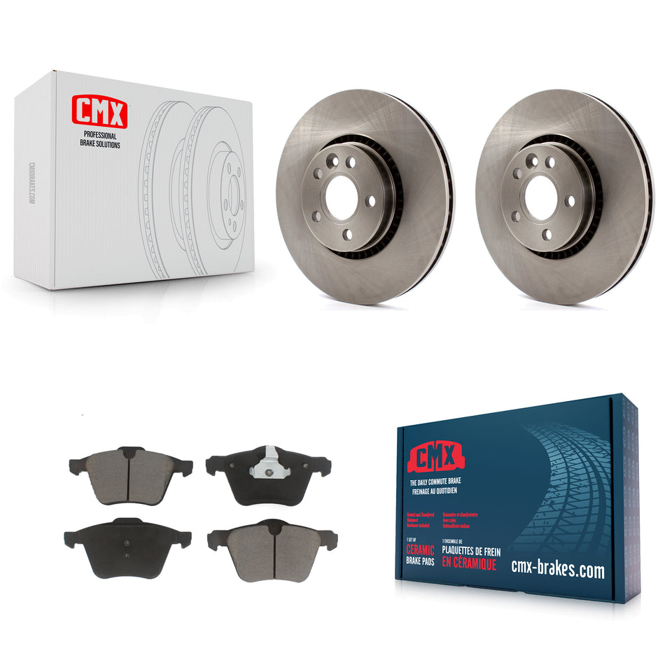 Front Disc Brake Rotors And Ceramic Pads Kit For Volvo S60 XC70 S80 V60 Cross Country V70 K8C-100269