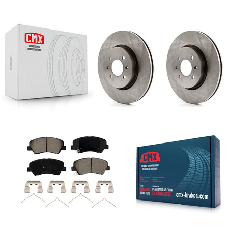Front Disc Brake Rotors And Ceramic Pads Kit For Kia Rio Hyundai Accent K8C-100281