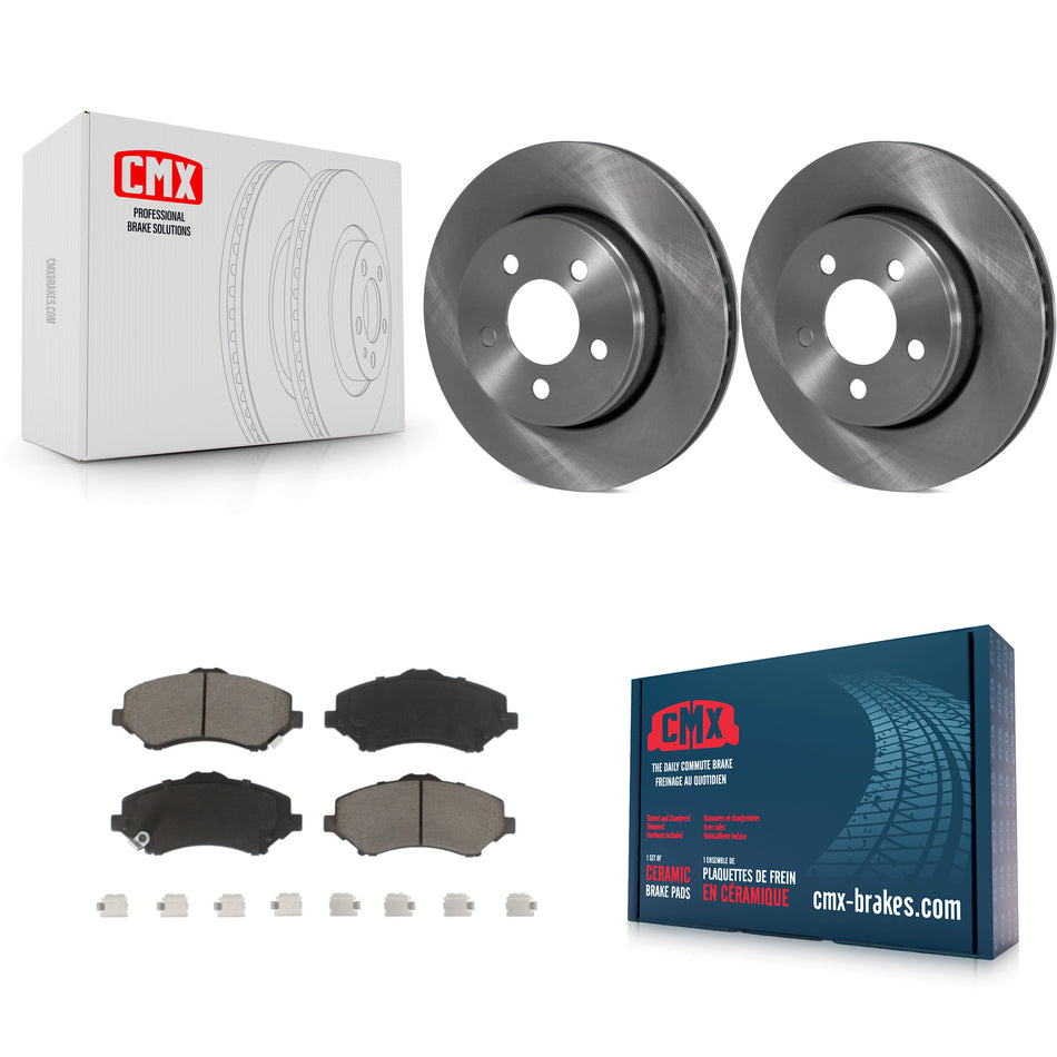 Front Disc Brake Rotors And Ceramic Pads Kit For Jeep Liberty Dodge Nitro K8C-100287