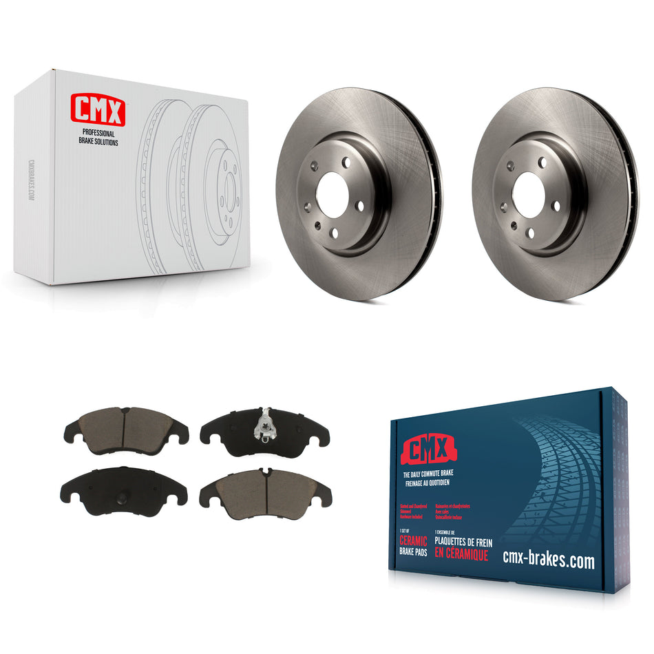 Front Disc Brake Rotors And Ceramic Pads Kit For Audi A4 Q5 A5 Quattro A7 allroad A6 S5 K8C-100300