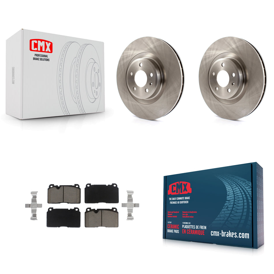 Front Disc Brake Rotors And Ceramic Pads Kit For Audi Q5 K8C-100302