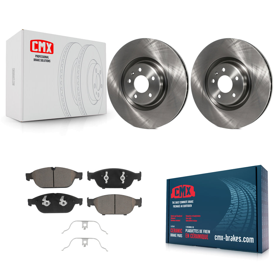 Front Disc Brake Rotors And Ceramic Pads Kit For Audi A6 Quattro A7 K8C-100304