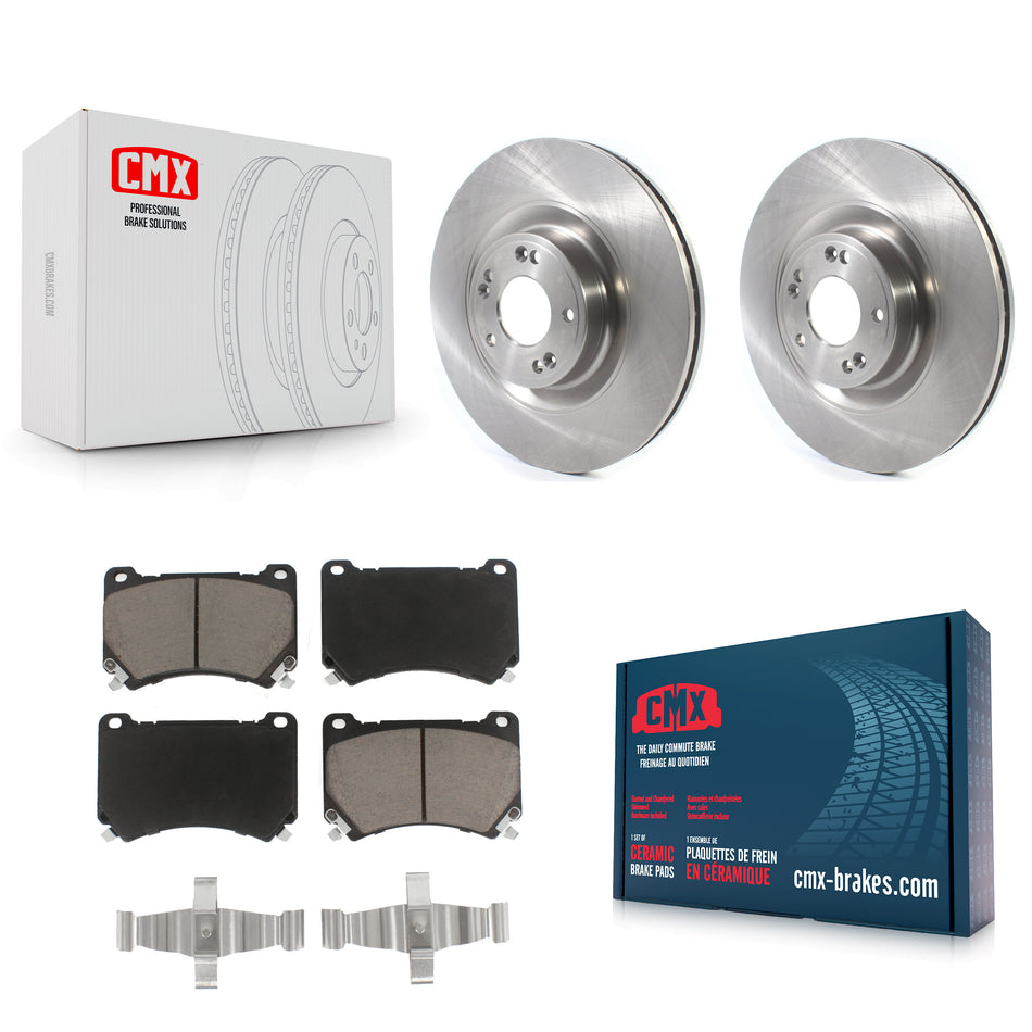 Front Disc Brake Rotors And Ceramic Pads Kit For Hyundai Genesis Equus K8C-100317