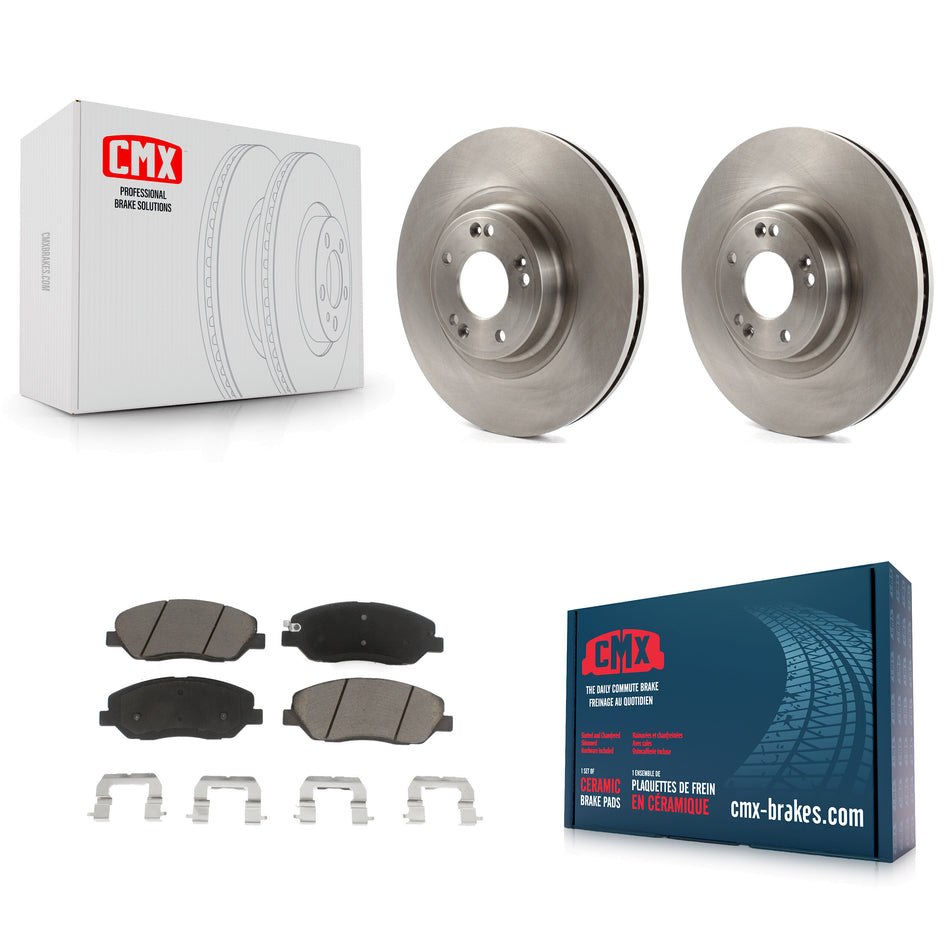 Front Disc Brake Rotors And Ceramic Pads Kit For 2012 Hyundai Genesis 3.8L K8C-100319
