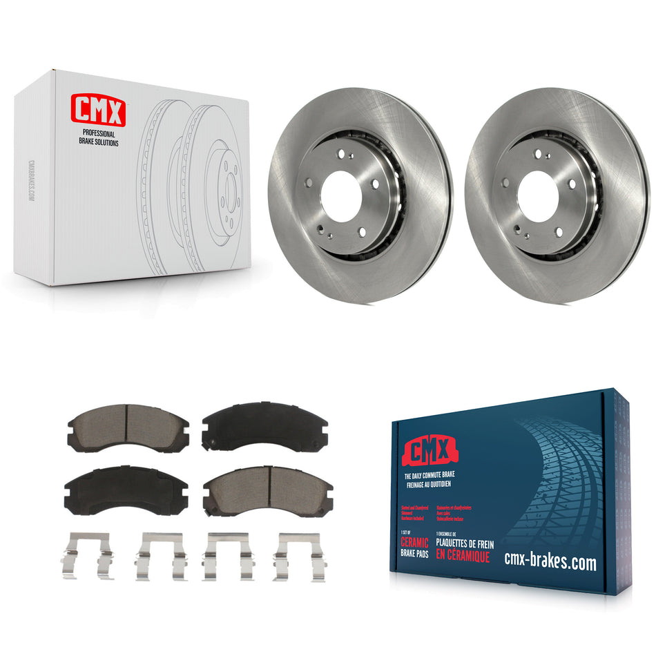 Front Disc Brake Rotors And Ceramic Pads Kit For Mitsubishi Lancer K8C-100322