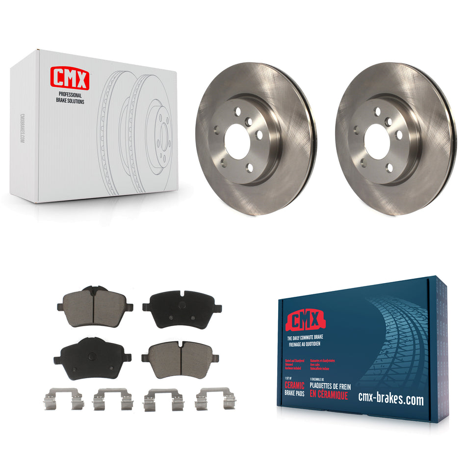 Front Disc Brake Rotors And Ceramic Pads Kit For Mini Cooper K8C-100333