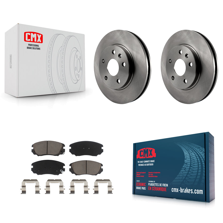 Front Disc Brake Rotors And Ceramic Pads Kit For Chevrolet Malibu Buick LaCrosse Regal Limited K8C-100335