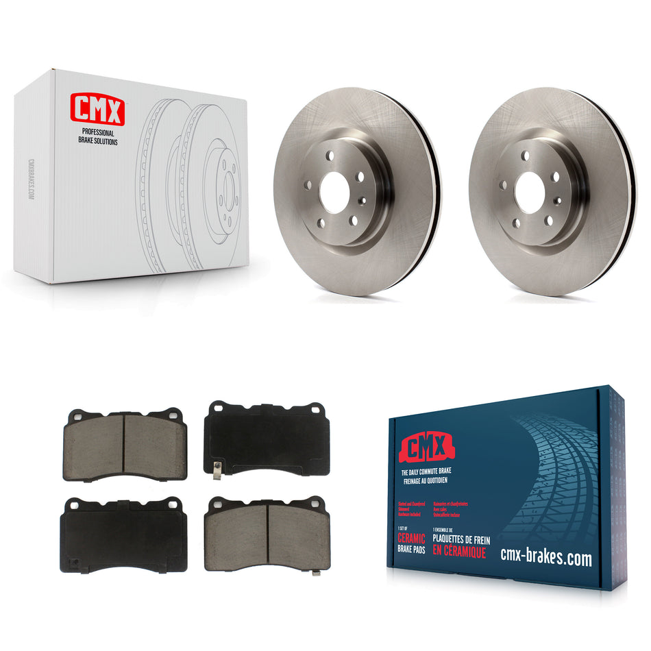 Front Disc Brake Rotors And Ceramic Pads Kit For Cadillac XTS Buick Regal K8C-100336