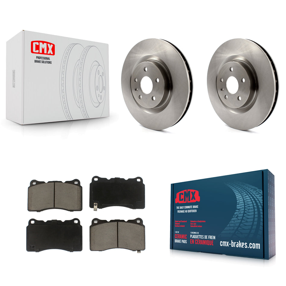 Front Disc Brake Rotors And Ceramic Pads Kit For Buick Regal Pontiac G8 K8C-100337