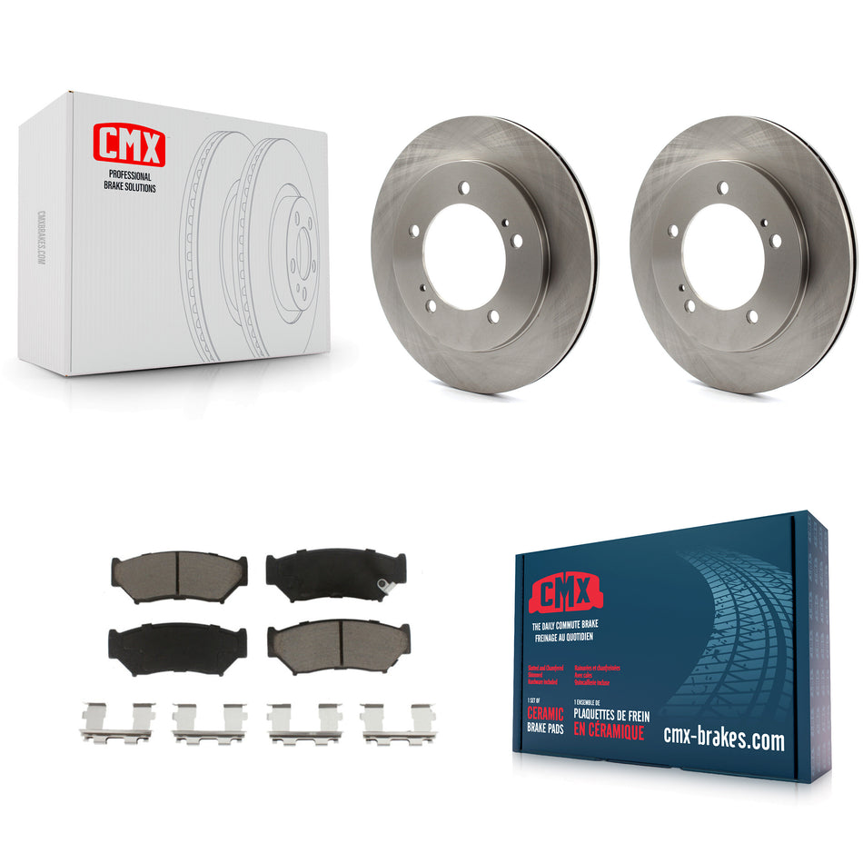 Front Disc Brake Rotors And Ceramic Pads Kit For 1999-2004 Chevrolet Tracker Suzuki Vitara K8C-100338