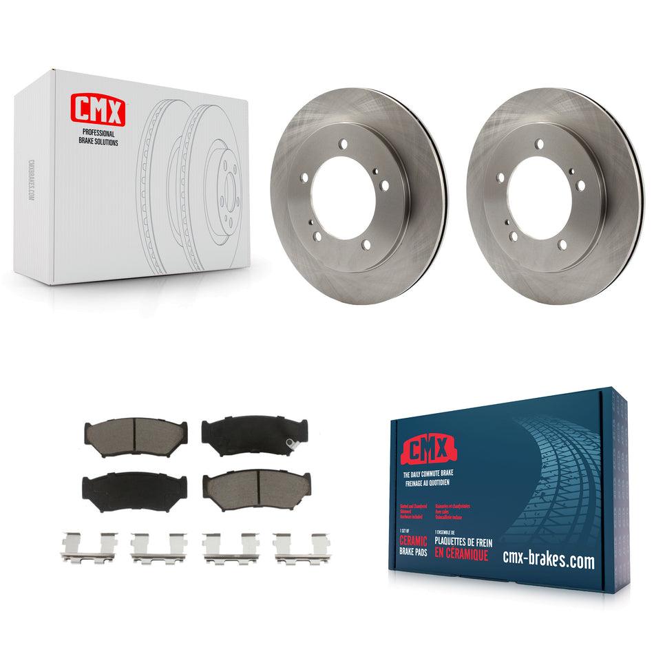 Front Disc Brake Rotors And Ceramic Pads Kit For 1999-2004 Chevrolet Tracker Suzuki Vitara K8C-100338