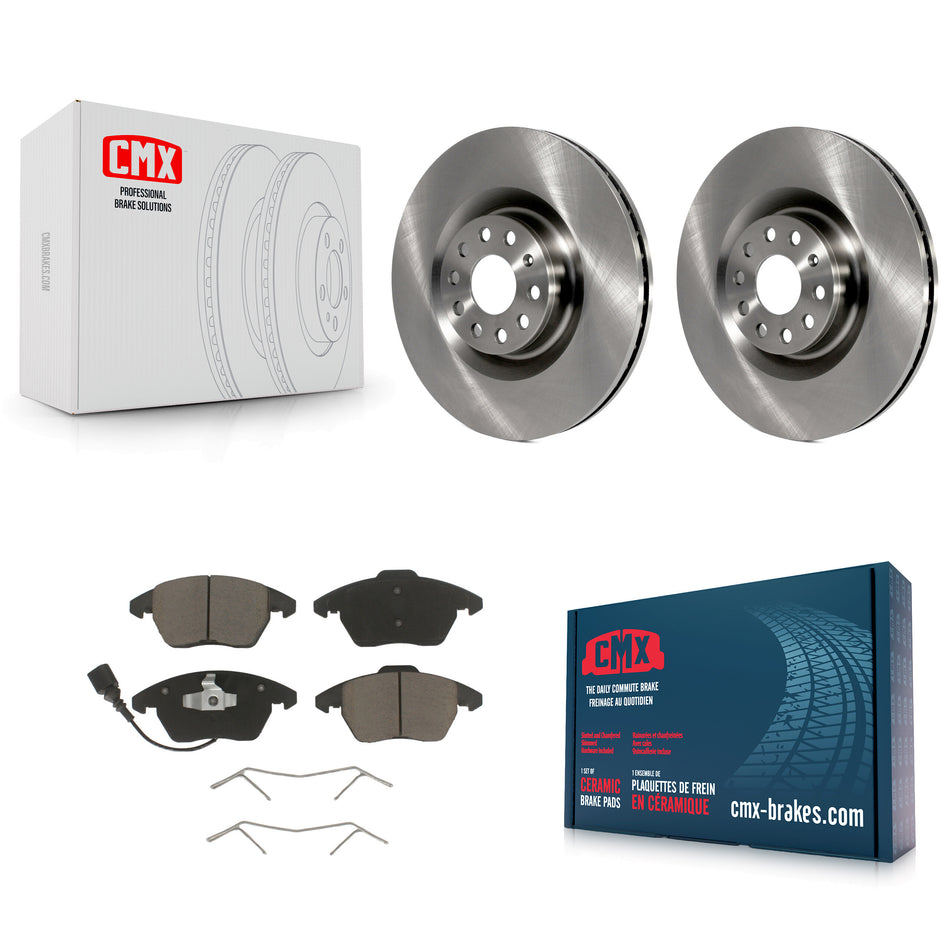 Front Disc Brake Rotors And Ceramic Pads Kit For Volkswagen CC GTI Golf Audi A3 Quattro K8C-100344