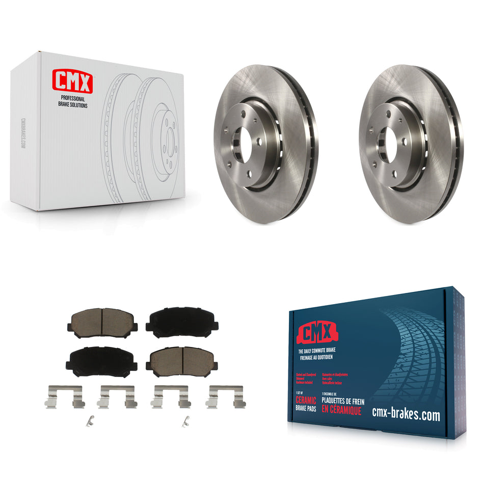 Front Disc Brake Rotors And Ceramic Pads Kit For Mazda CX-5 K8C-100367