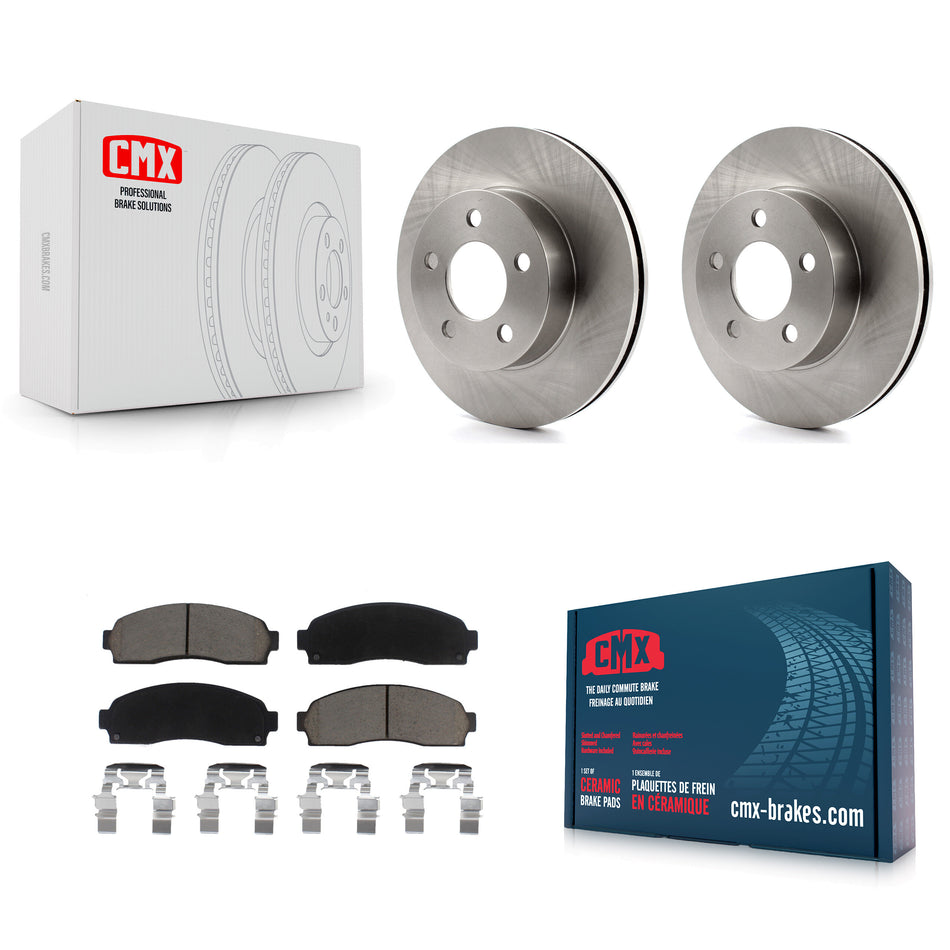 Front Disc Brake Rotors And Ceramic Pads Kit For Ford Ranger Mazda B4000 4WD K8C-100379