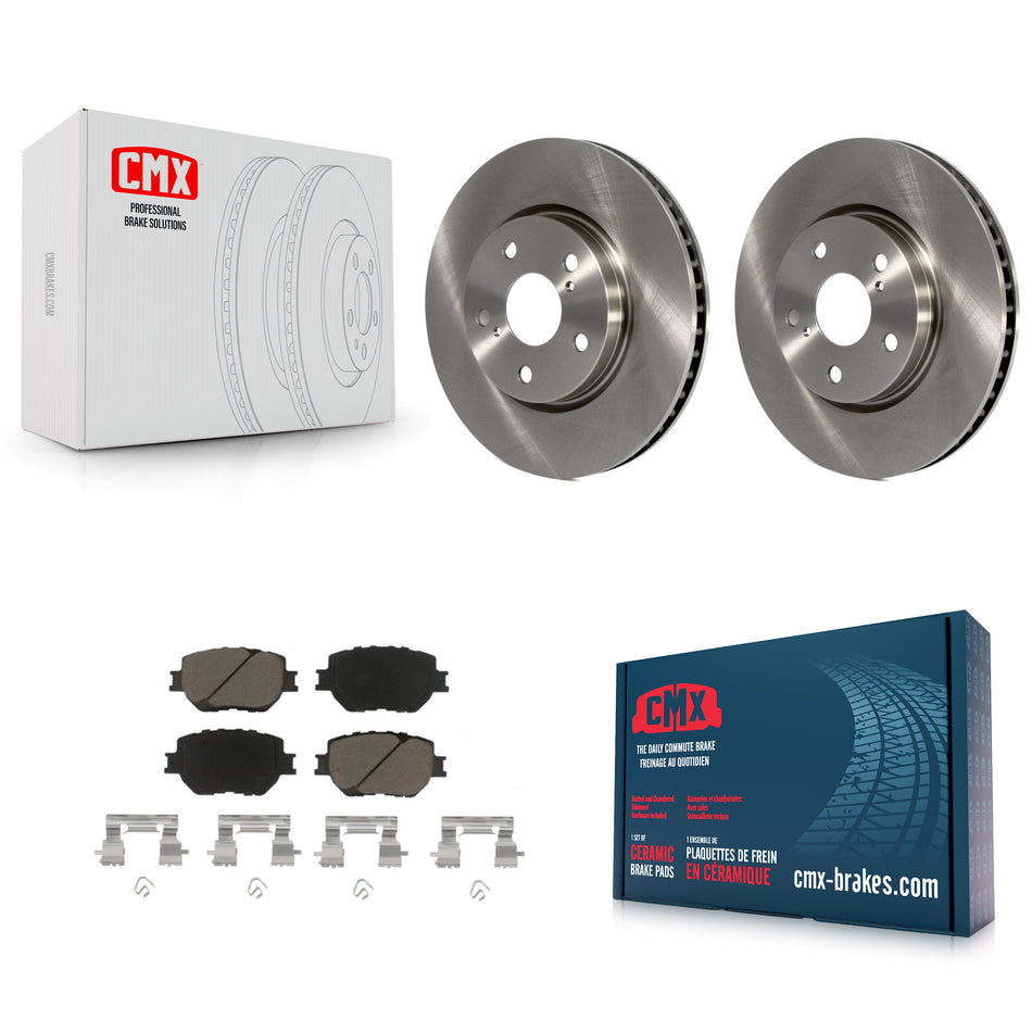 Front Disc Brake Rotors And Ceramic Pads Kit For Lexus IS250 K8C-100405