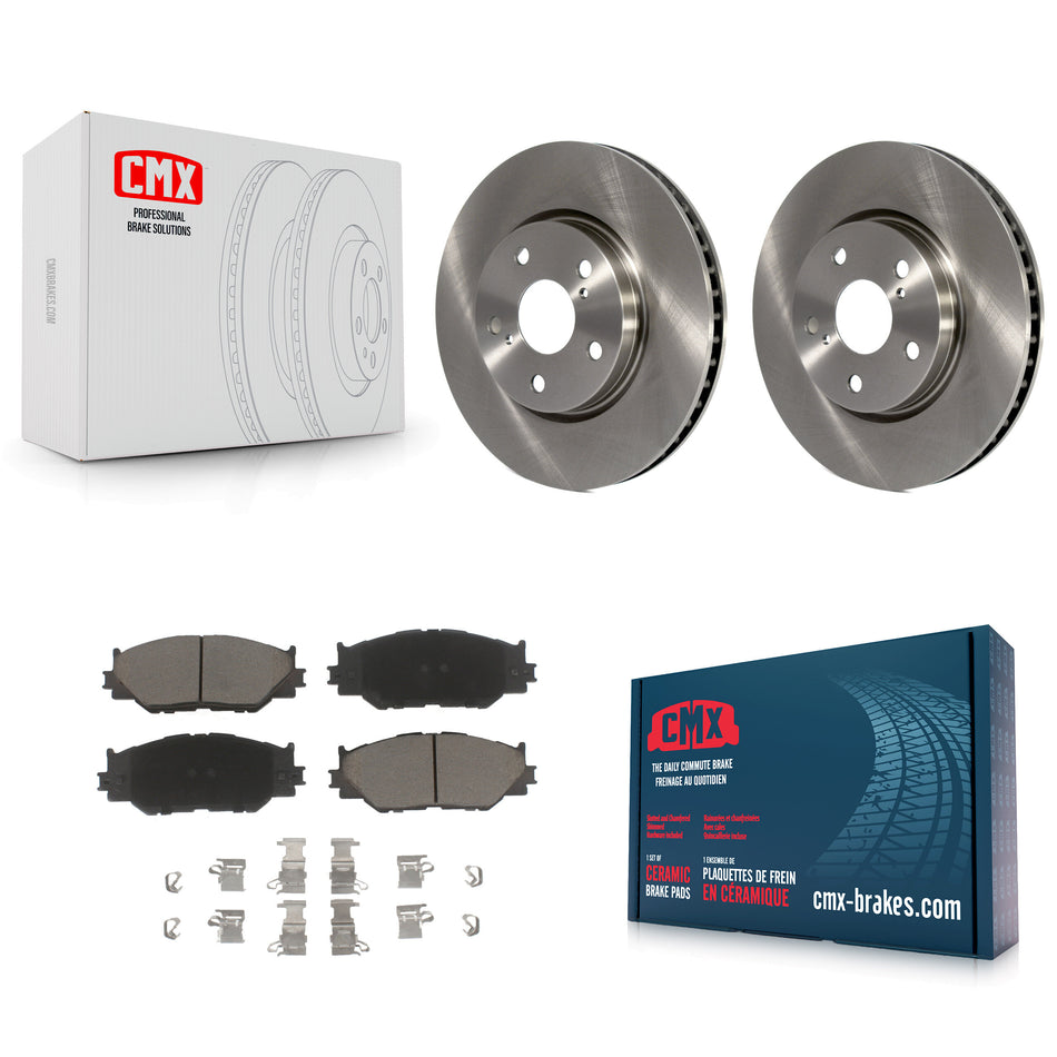 Front Disc Brake Rotors And Ceramic Pads Kit For Lexus IS250 K8C-100406
