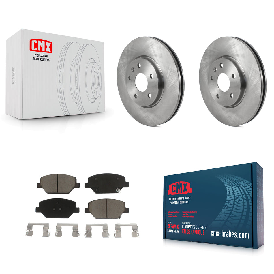 Front Disc Brake Rotors And Ceramic Pads Kit For Buick Envision Cadillac XT4 K8C-100424