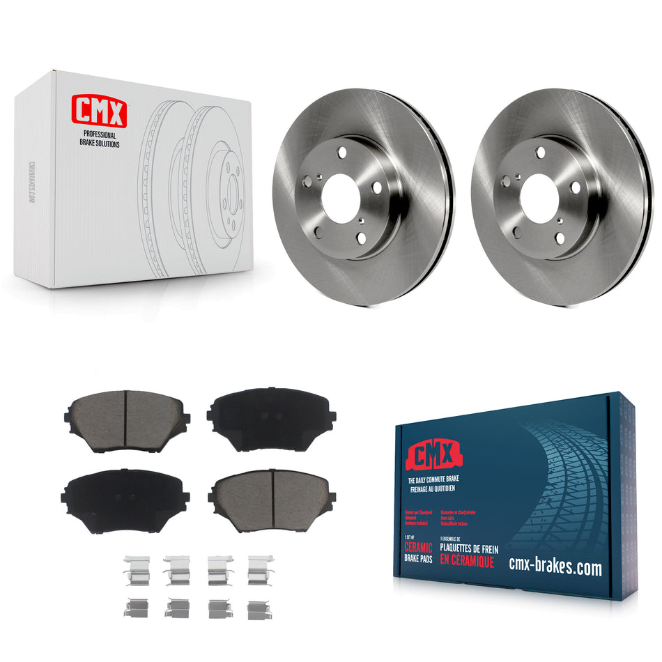 Front Disc Brake Rotors And Ceramic Pads Kit For Toyota RAV4 K8C-100432